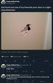 Check spelling or type a new query. Posts Just Found Out One Of My Favourite Porn Stars Is A Right Wing Libertarian Am Dec 14 2020 Twitter For Android Tip Cringe Political Posts Cringepolitik Replying To Indigo White