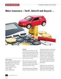 Can you save money on car insurance by taking advantage of a discount? Paper Motor Insurance Tariff Detariff And Beyond India