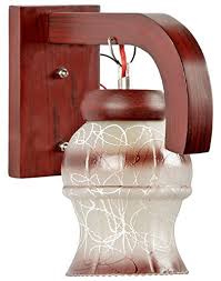 Maybe you would like to learn more about one of these? Somil Sconce Wall Lamp With Wooden Fitting And Decorative Colorful Glass Shade Round All Fixture Compatible With 5 To 80 Watt Led And Other B22 Holder Bulb Buy Online In Angola At