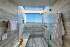 Industrial bathroom with geometric washbasin. 20 Beach Bathroom Decor Ideas Beach Themed Bathroom Decorating