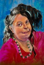 Brawny longhorn pastel art progress