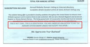 Scam Website Listing Service Letter From Domain Listings Endurtech
