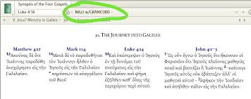 synoptic parallel highlighting logos bible software forums
