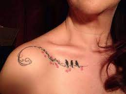 Getting two mirrored tattoos placed along each collar bone can look sweet. 55 Cool Collar Bone Tattoos Tattoos Collar Bone Tattoo Little Bird Tattoos