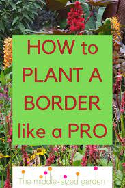 How To Plant A Border Like A Pro The Middle Sized Garden Garden Border Plants Cottage Garden Borders Garden Border Ideas