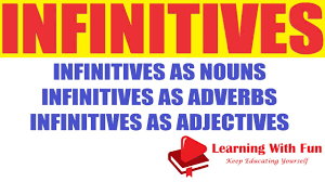 Ketika an infinitive phrase bekerja seperti kata keterangan, itu memodifikasi kata kerja dalam kalimat. To Infinitive As Adjective And Adverb Cute766