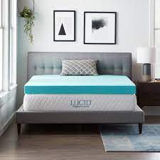 You can find the lucid gel memory foam mattress topper advertised for sale on amazon, walmart, and lucid. Lucid Comfort Collection 4 Inch Gel And Aloe Memory Foam Topper On Sale Overstock 20689888