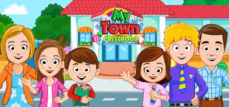 You can download the game my town : My Town Preschool My Town Games