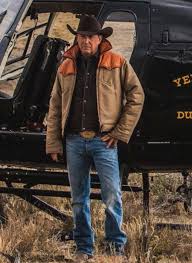 John Dutton Yellowstone Cotton Jacket The Movie Fashion Cowboy Outfit For Men Mens Outfits Cowboy Outfits