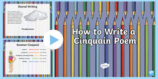 How To Write A Cinquain Poem Powerpoint Teacher Made