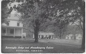 Postcard Of Burroughs Lodge And Housekeeping Cabins Us 7 Pittsford Vermont Book Print Postcard Vintage Postcards