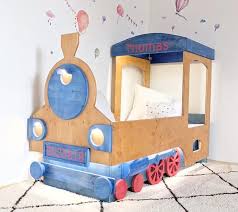 Train Bed Plans Etsy In 2020 Train Bed Bed Plans Twin Mattress Size