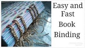 My art teacher taught me how to make my own hard covered books, so i love this tutorial, takes me back some. Easy And Fast Single Pages Binding Tutorial Youtube