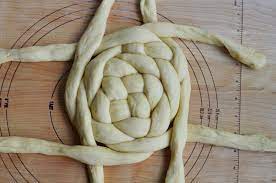 See more ideas about 4 strand round braid, 4 strand braids, strand. Round Challah For Rosh Hashanah West Of The Loop