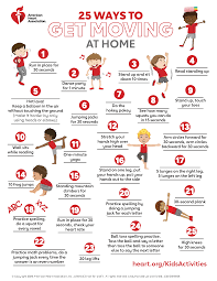 Khc 25 Ways To Get Moving At Home Png In 2020 Physical Activities For Kids Elementary Physical Education Physical Education Lessons