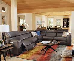 An expanding coffee table is a perfect addition to the contemporary living room. Lewen Leather Power Reclining Sectional Scandinavian Designs