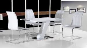 (dining tables) the first dining tables of which survivors remain are the type known as refectory tables. White High Gloss Dining Table Set And 4 Chairs Homegenies
