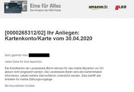 Landesbank berlin ag participates in the deposit guarantee scheme of germany. Landesbank Berlin Endlich Apple Pay Bei Amazon Kreditkarte