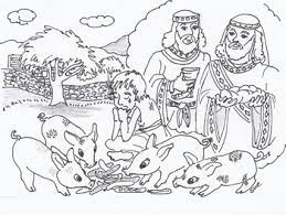 Read the document for son as long as you need it. The Prodigal Son Feeding Swine Cute Coloring Page For Bible Class