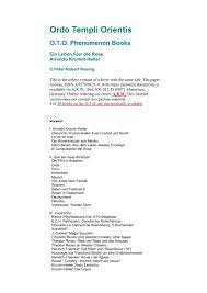 Caxangá do berçário ao fundamental 1. Ordo Templi Orientis Oto Phenomenon Books