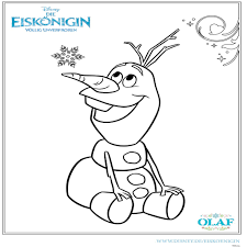 Ausmalbilder Eiskonigin Olaf