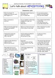 Let S Talk About Advertising Worksheet Free Esl Printable Worksheets Made By Teachers Let Them Talk Conversational English Teaching English