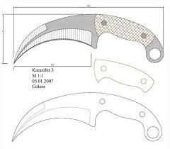 Printable knife patterns (templates) for amateur knifemakers. Printable Kukri Knife Templates Article With Profiles And Measurements Of A Kukri