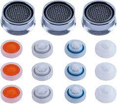 Unscrew the aerator from the end of the sink spout. Buy 3 Pcs Faucet Aerator Male Thread Kitchen Faucet Aerator Kitchen Sink Aerators 1 2 1 5 1 8 2 5 Gpm Flow Retrictor Replacement Parts Bathroom 15 16 Inch 24mm Male Thread Chrome Online In Indonesia B07zkdt5qh