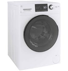 You can use detergent packs with this ventless model that's thoughtful with the amount combination units do it all, from soaking your dirty clothes in soap to tumbling them dry. Ge 24 Front Load Washer Condenser Dryer Combo 2 8 Cu Ft Gfq14essnww Leon S