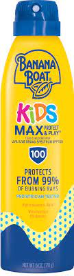 Kids Sunscreen Spray Spf 100 Banana Boat Kids
