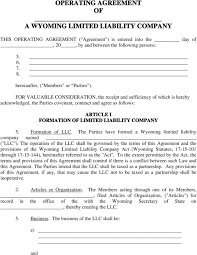 Short form delaware llc operating agreement. Operating Agreement Of A Wyoming Limited Liability Company Pdf Free Download