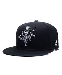 Skull Skeleton Baseball Cap Men Solid Flat Bill Adjustable Snapback Hats Unisex Black C21832ci9ol Hats For Men Baseball Caps Fashion Snapback Hats