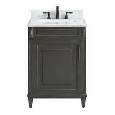 in. vanity with carrara marble top