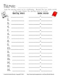 So you want to be a copy editor? The Best Of Teacher Entrepreneurs Free Language Arts Lesson Spelling Assignment For Any List Guide Word Spelling