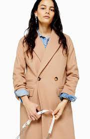 From comfy parkas and vintage denim to smart tailored looks, our women's coats are something to shout about. Topshop Synthetic Double Breasted Coat In Camel Natural Lyst