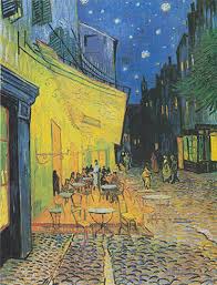 Rullyndanp Lukisan Cafe Terrace At Night