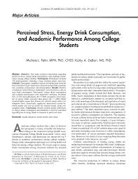 College is the time to try new things, meet new people, and have new experiences. Pdf Perceived Stress Energy Drink Consumption And Academic Performance Among College Students