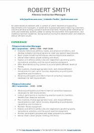 How to list your education for a fitness instructor. Fitness Instructor Resume Samples Qwikresume
