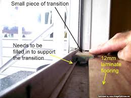Laminate Transitions At Sliding Doors Installing Laminate Flooring Flooring Laminate Flooring