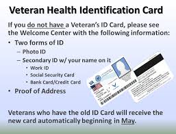 Department of veterans affairs (va) announced that the application process for the national veterans identification card (vic) is now available for veterans. Columbia Va Health Care System Veteran Health Identification Card For Enrolled Vets If You Do Not Have A Veteran S Id Card Please See The Welcome Center With The Following Information Two