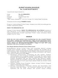 Banyak contoh surat kuasa yang ada di internet, tetapi tidak semuanya sesuai dengan pedoman yang benar dan tepat. Surat Kuasa Khusus
