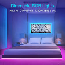 Gosund Smart Led Strip Lights Smart Tape Light Works With Alexa Google Home16 4ft App Control Sync With Music 5050 Rgb Color Chang