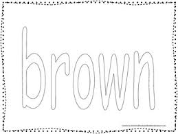 Painting pages can also aid children learn sizes, patterns, shapes and designs. Color Brown Worksheets Teachers Pay Teachers
