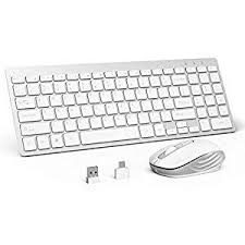 2 4ghz Wireless Keyboard And Mouse Combo Omoton Wireless Keyboard And Mute Mouse Compatiable With Pc Desktop Laptop With Windows Xp 7 8 10 Only White Usa La Keyboard Wireless Desktop Pc