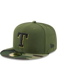 Texas Rangers New Era Mens Green 2017 Memorial Day Ac 59fifty Fitted Hat