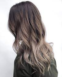 Ashy Balayage Mushroom Hair Brown Hair Balayage Bayalage Dark Hair