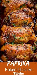 Paprika Gebackene Hahnchenschenkel Paprika Gewurzmischung Lassen Sie Das Backen Anfange Chicken Thights Recipes Chicken Thigh Recipes Baked Chicken Recipes