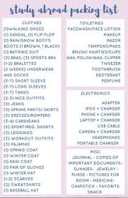 60 Ideas Travel Packing Europe Study Abroad Abroad Packing Study Abroad Packing Abroad Packing List