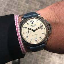 Instagram New From Panerai 42mm Luminor Due With Ivory Dial And Blue Saffiano Strap Sure It Might Be Made With Women S Wrists In Mind But Fkscholz Doesn Panerai Panerai