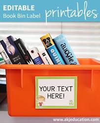 Free Editable Book Bin Labels From Akj Education Book Bin Labels Bin Labels Classroom Library Labels